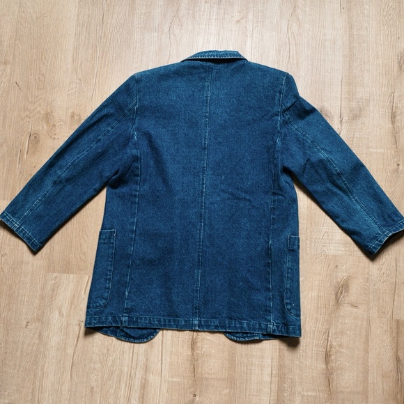 EDDIE BAUER SMALL DENIM BLAZER - Picture 2 of 7